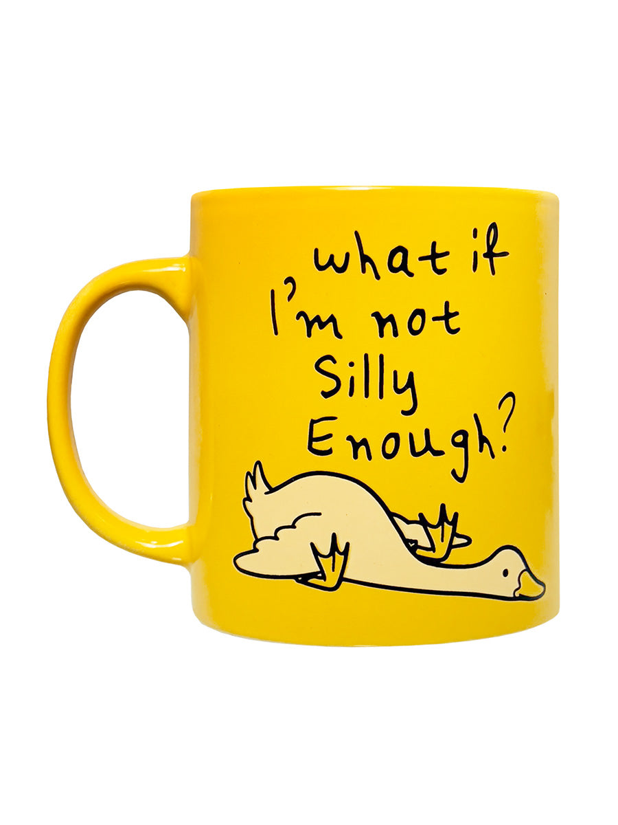 Silly Goose & What If I'm Not Silly Enough Yellow Mug Set - Set of 2