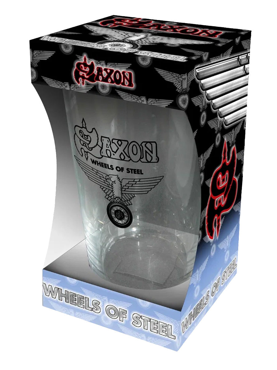 Saxon Wheels Of Steel Drinking Glass