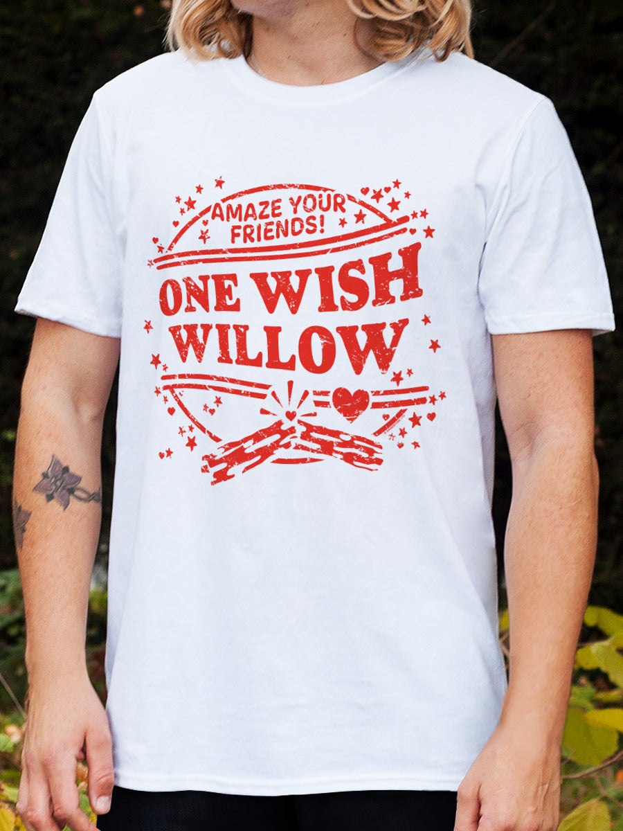 One Wish Willow Horror Men's White T-Shirt
