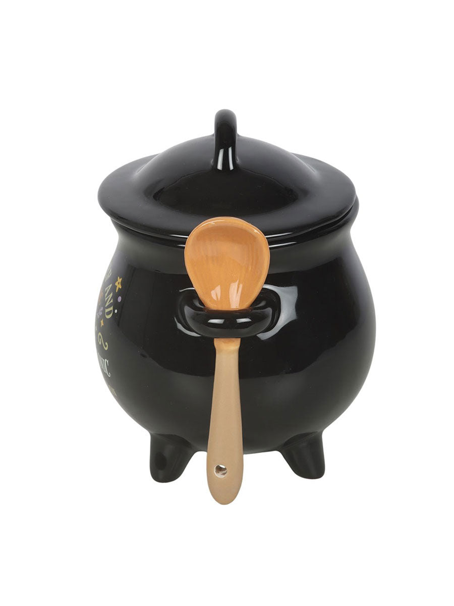 Mischief and Magic Cauldron Soup Bowl with Spoon