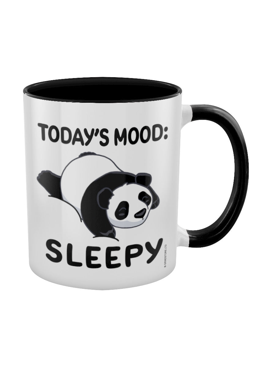Today's Mood: Sleepy Black Inner 2 -Tone Mug
