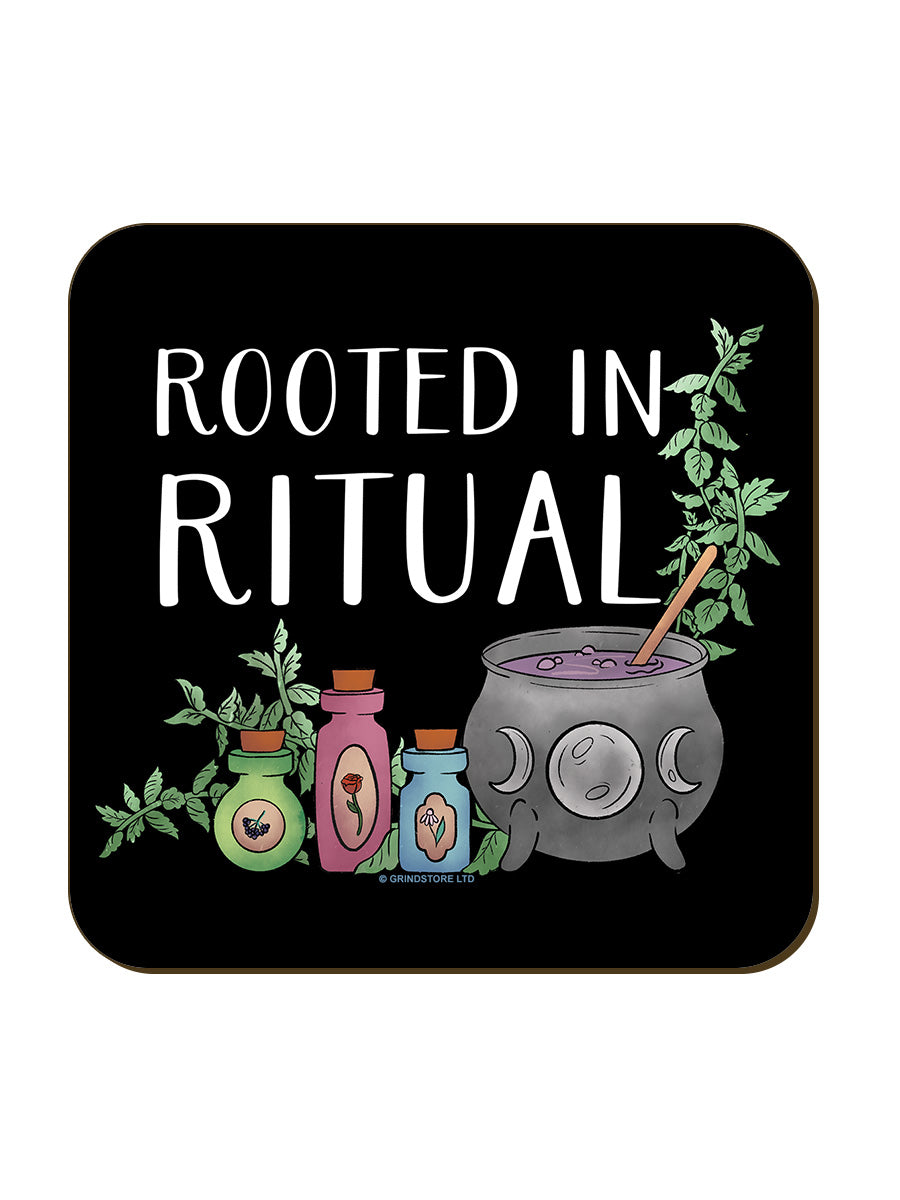 Rooted In Ritual Square Coaster