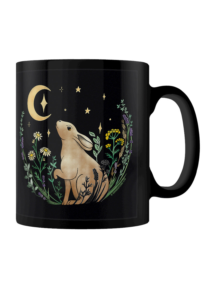 Moon Gazer Black Mug