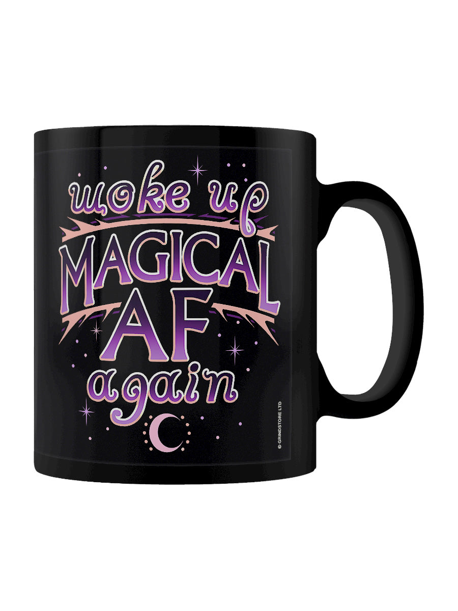 Woke Up Magical AF Again Black Mug