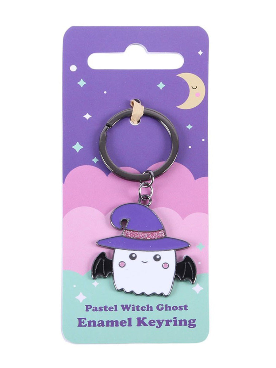 Pastel Witch Ghost Keyring