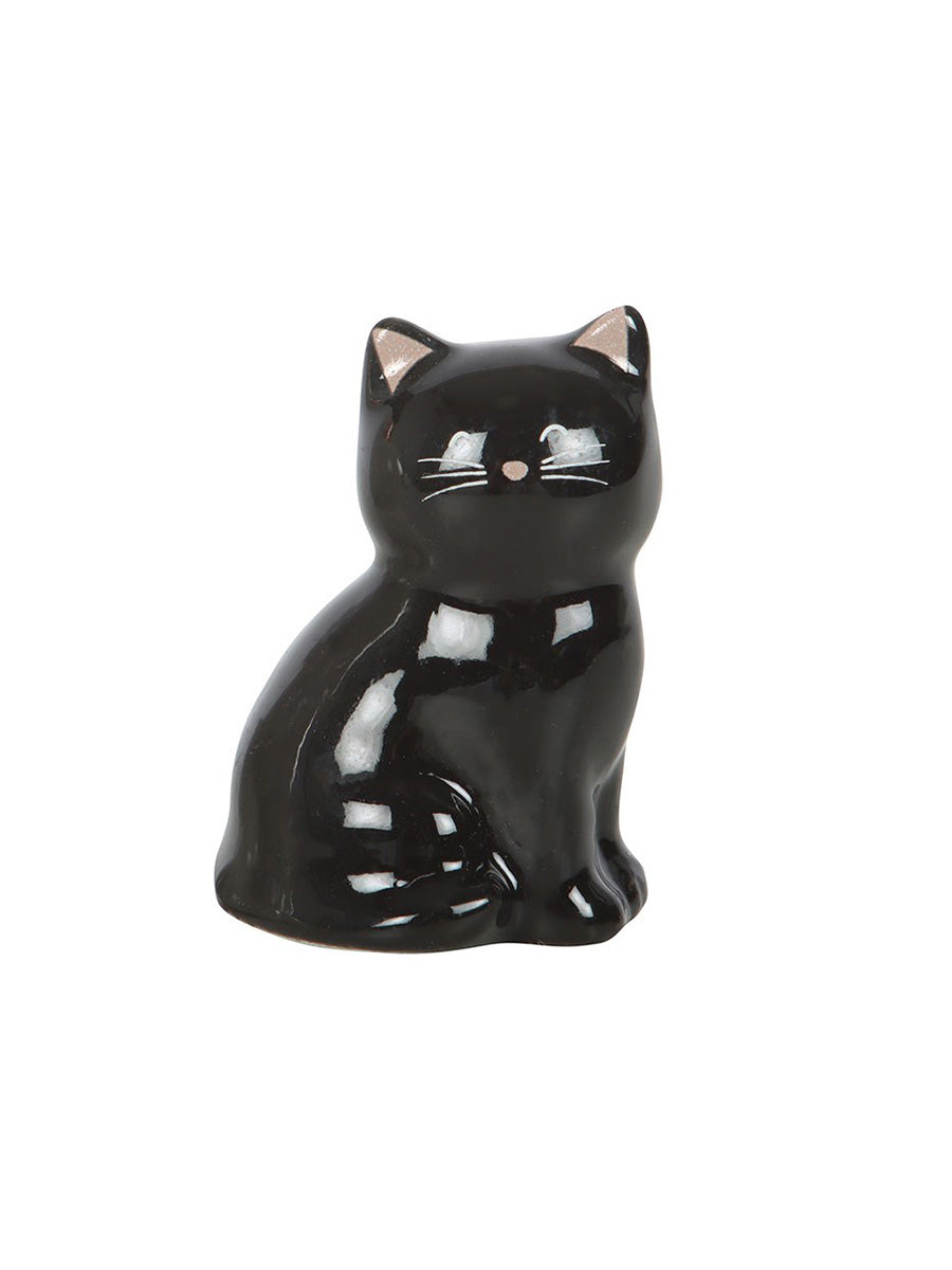 Lucky Black Cat Ceramic Charm