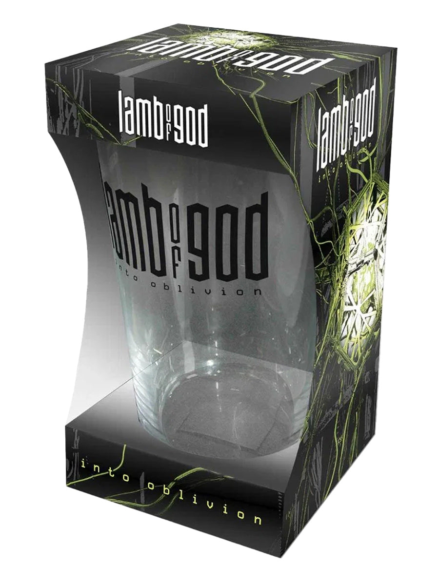 Lamb of God Into Oblivion Drinking Glass
