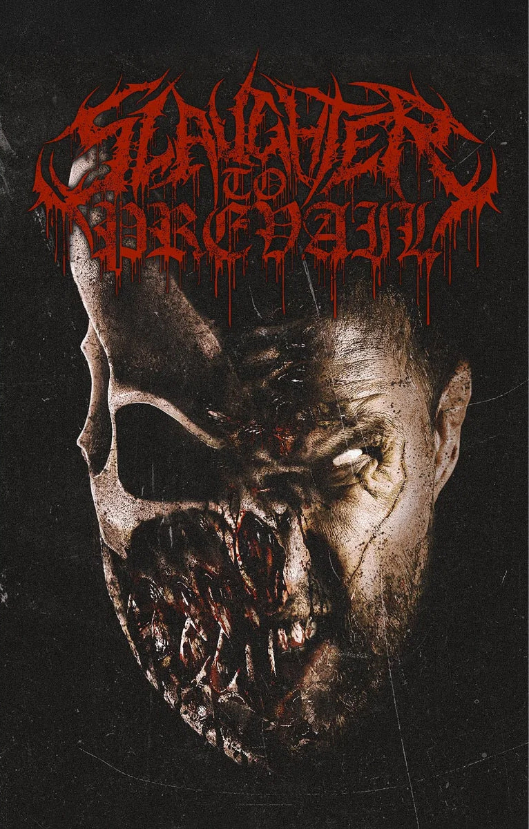 Slaughter To Prevail Grizzly/Face Textile Flag
