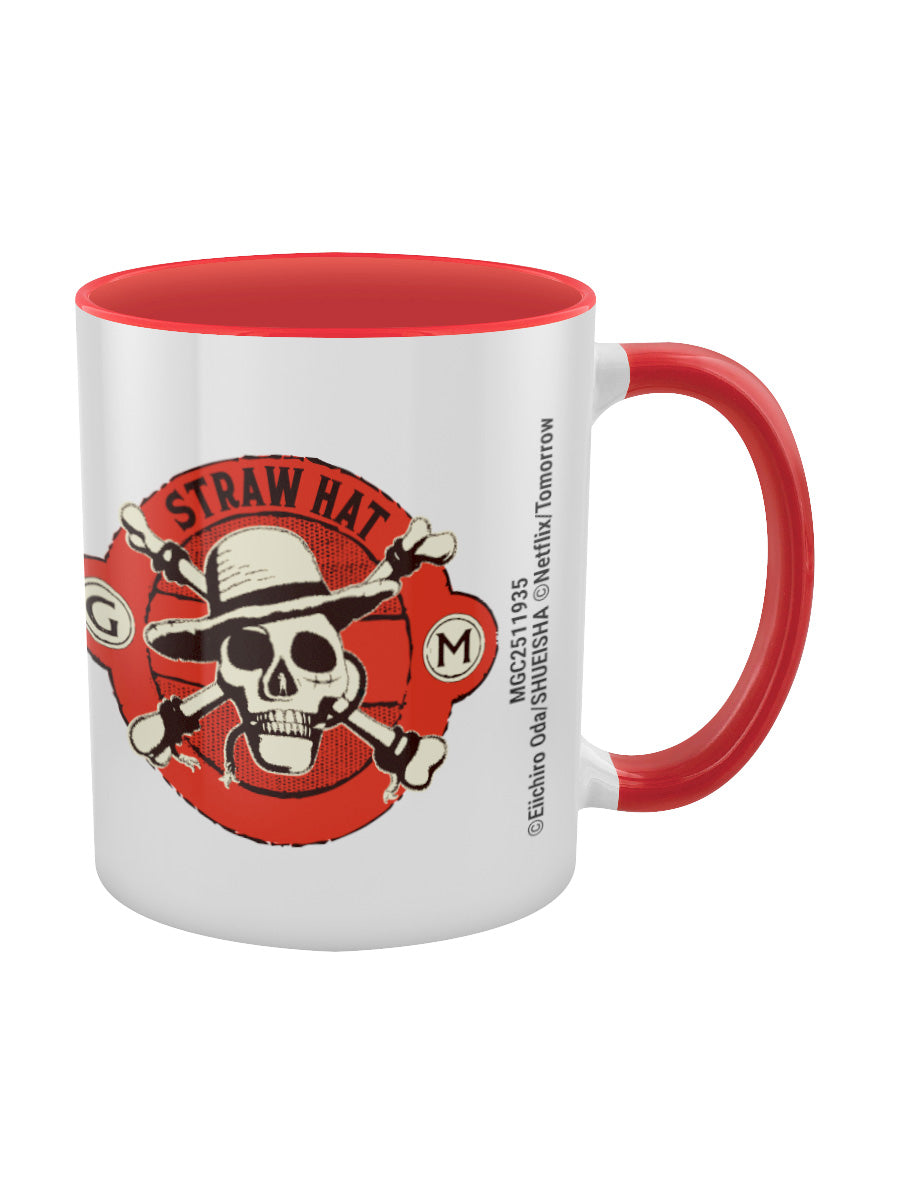One Piece Straw Hat Crew Red Inner 2-Tone Mug