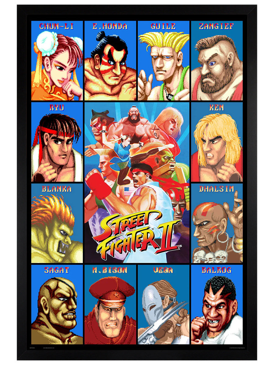 Street Fighter II Characters Maxi Poster
