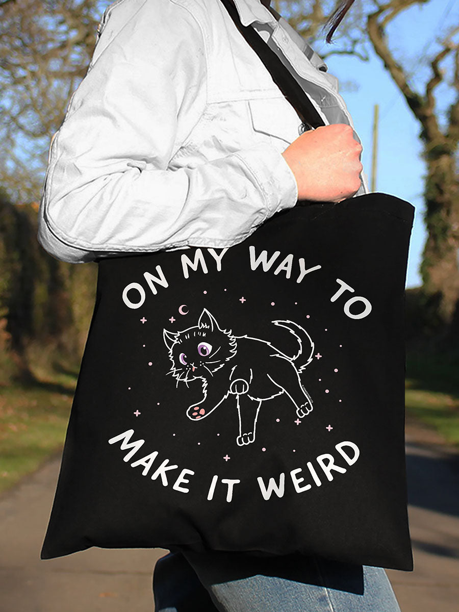 Little Shadow On My Way To Make It Weird Black Tote Bag