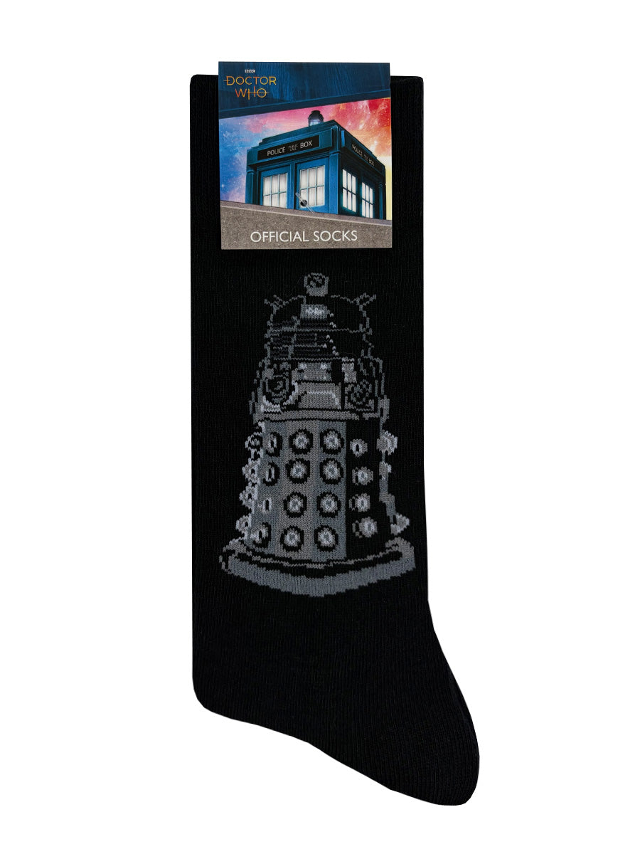 Dr Who Dalek Black Socks (UK Size 7-11)
