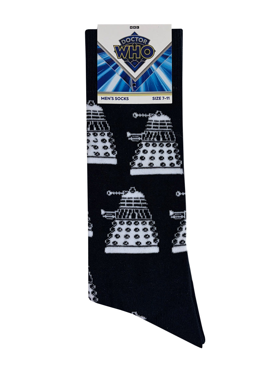 Dr Who Multi Dalek Navy Socks (UK Size 7-11)