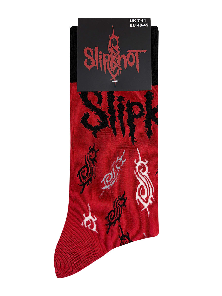 Slipknot Tribal S Red Socks (UK Size 7-11)
