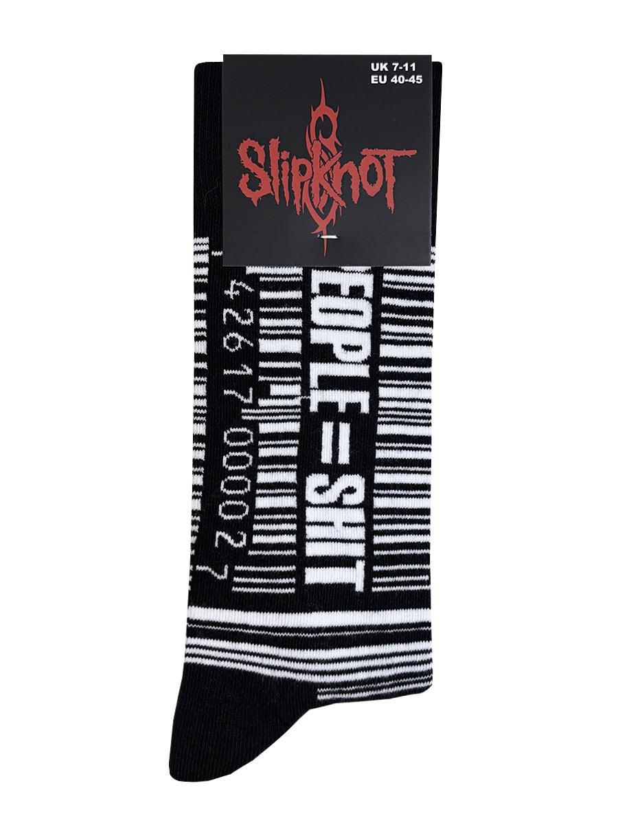 Slipknot Barcode Black and White Socks (UK Size 7-11)