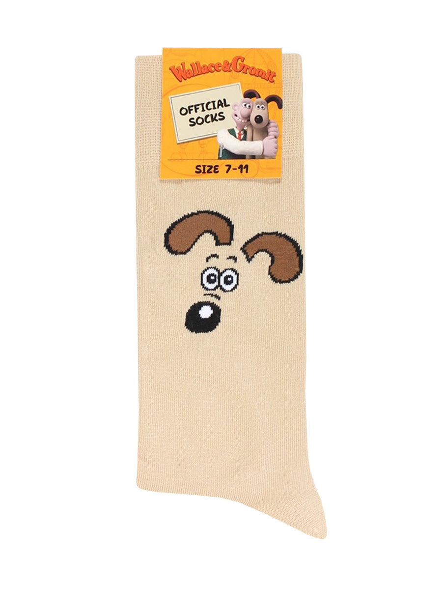 Wallace & Gromit Cream Socks (UK Size 7-11)