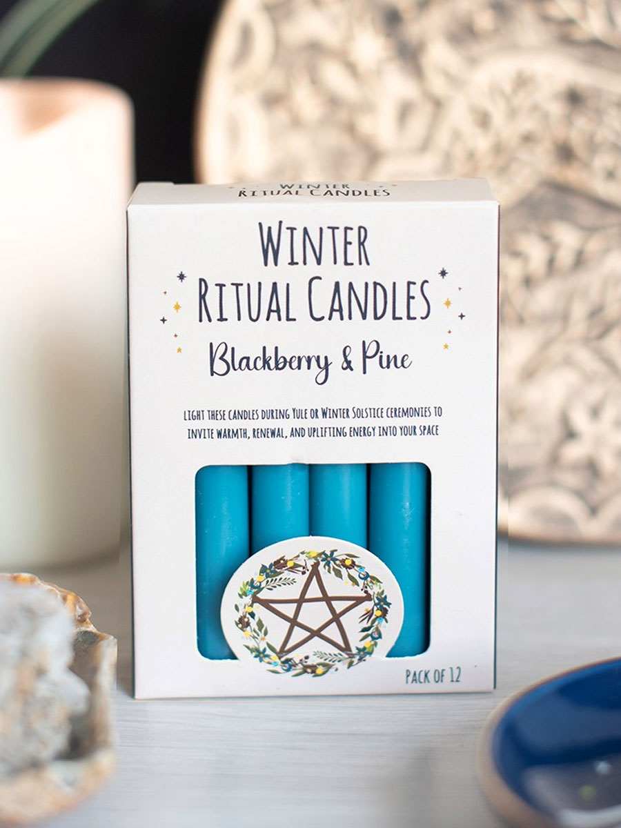 Blackberry & Pine Winter Ritual Spell Candles