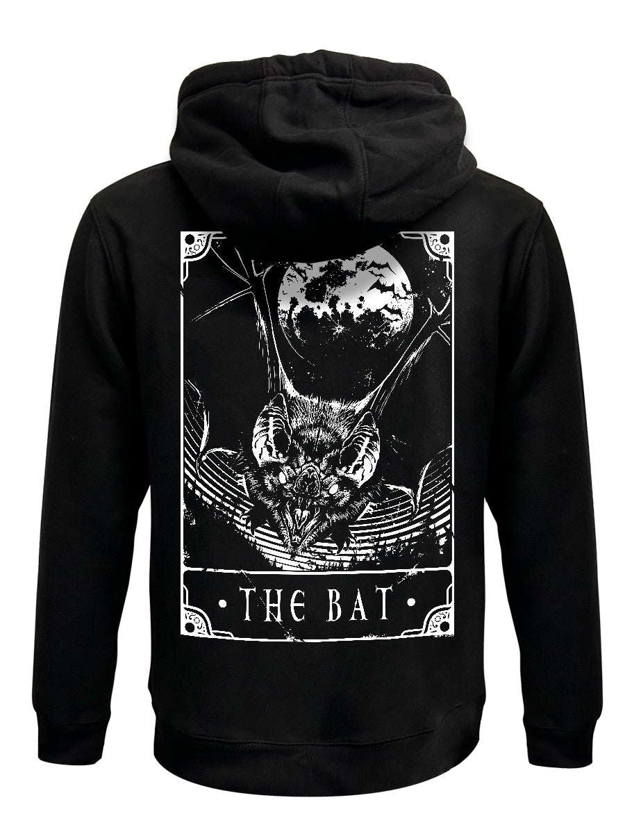 Deadly Tarot - The Bat Black Zipped Hoodie