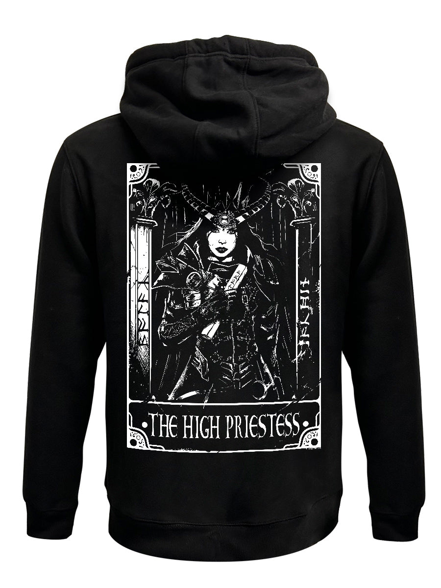 Deadly Tarot - The High Priestess Black Zipped Hoodie