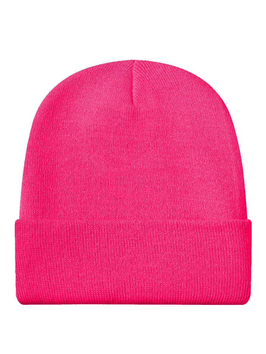 Running On Vibes Pink Beanie