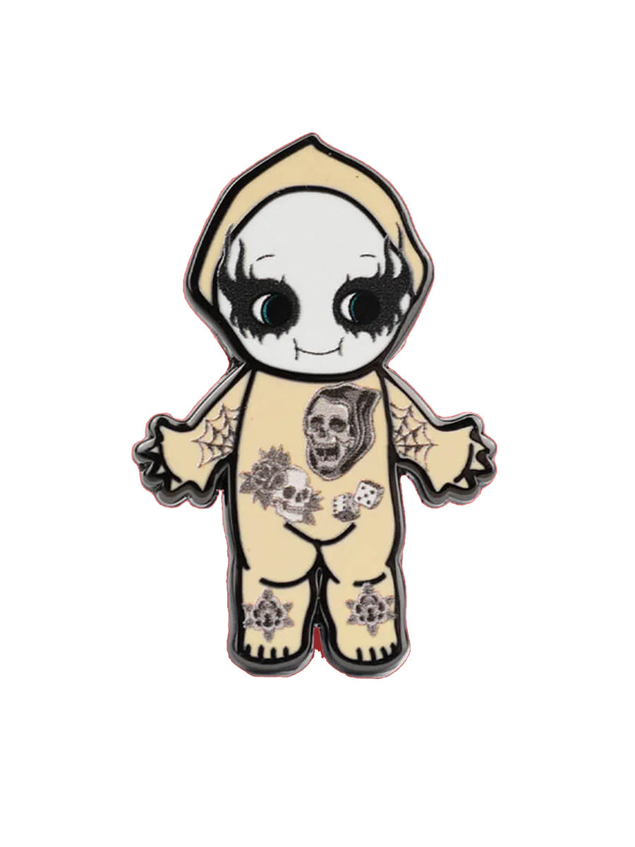 Corpse Paint Doll Enamel Pin Badge