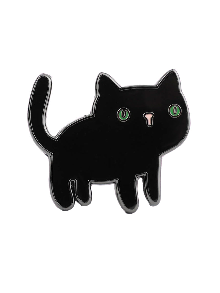 Black Cat Enamel Pin Badge