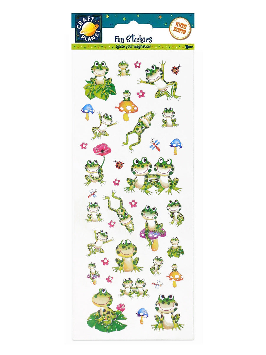 Craft Planet Fun Frogs Sticker Sheet