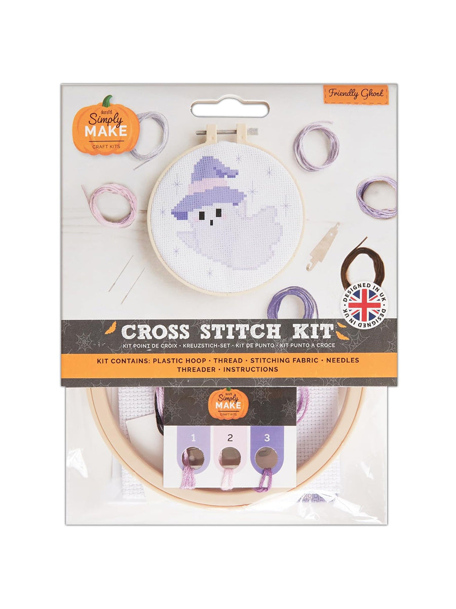 Witchy Ghost Cross Stitch Kit