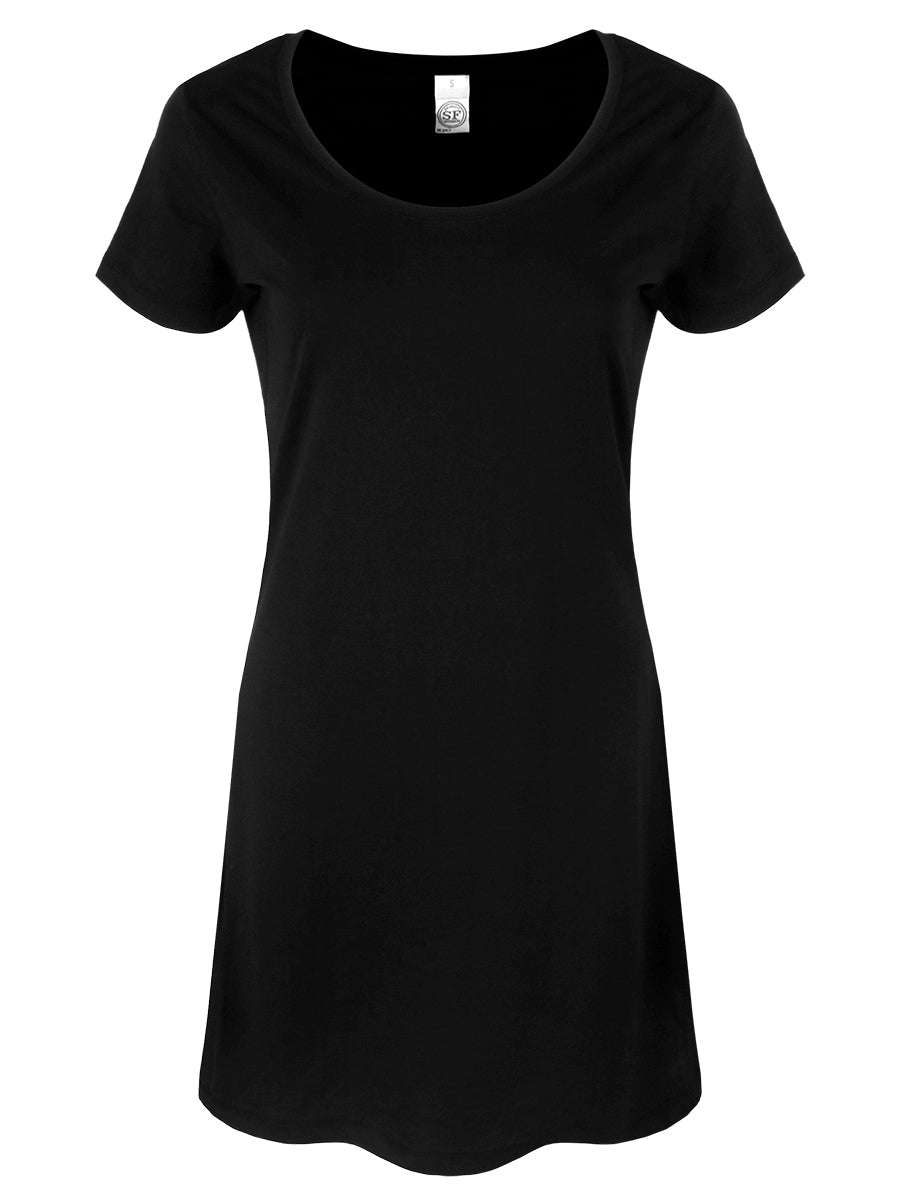 Ladies Black T-Shirt Dress