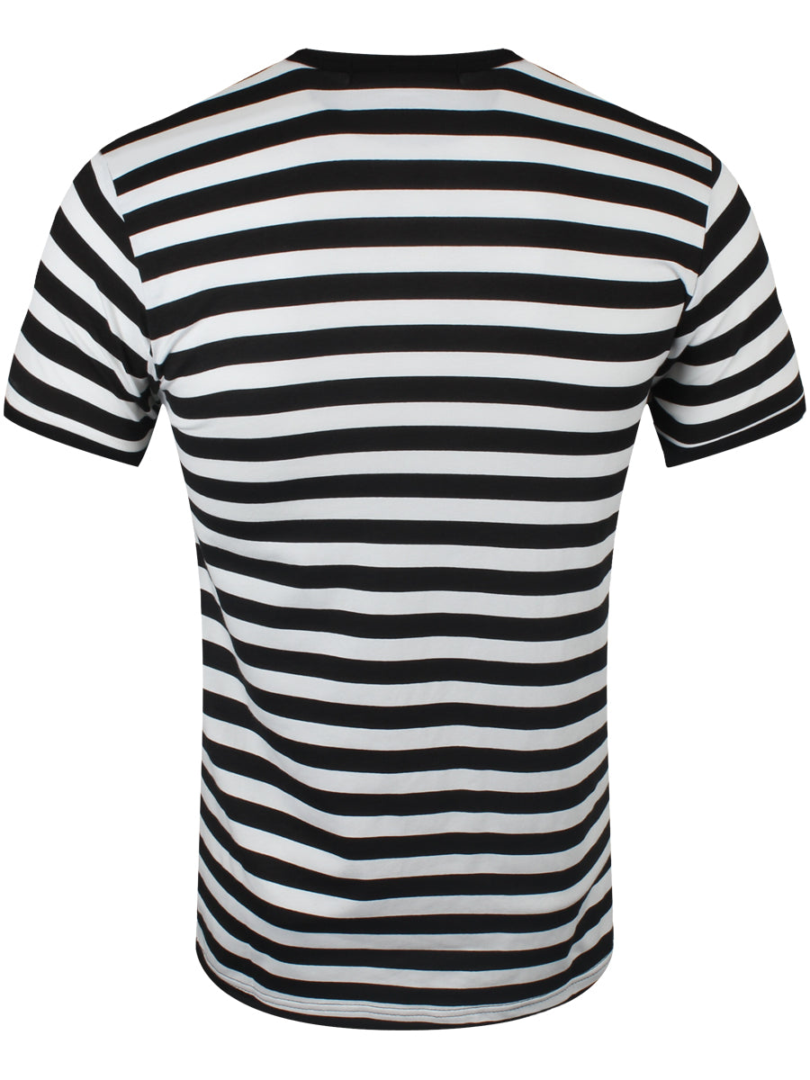 Run & Fly Black and White Striped T-Shirt