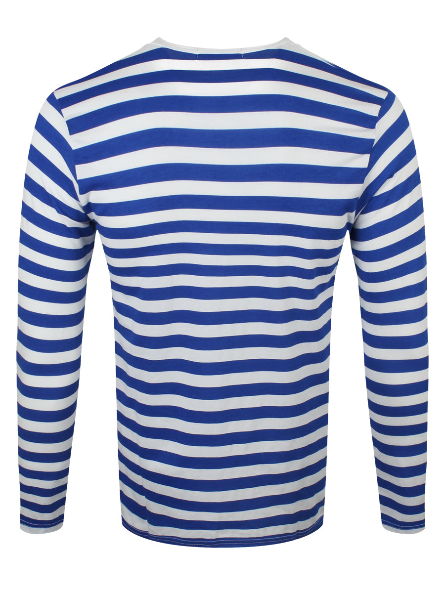 Run & Fly Striped Royal and White Long Sleeved T-Shirt