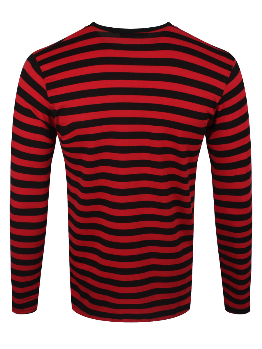 Run & Fly Striped Red and Black Long Sleeved T-Shirt