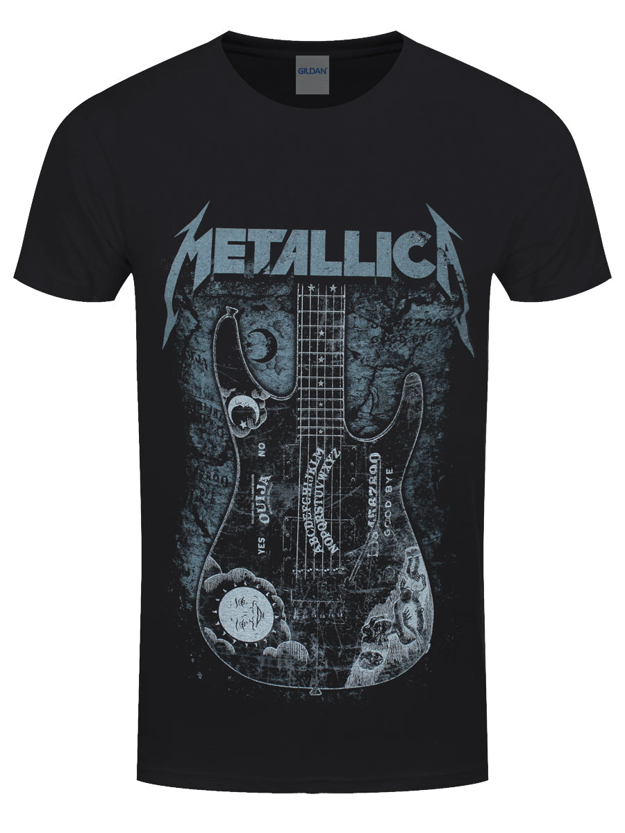 Metallica Kirk Ouija Board Guitar Men's Black T-Shirt