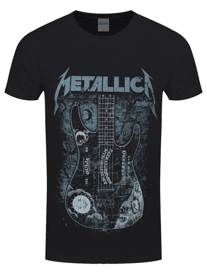Metallica Kirk Ouija Board Guitar Men's Black T-Shirt