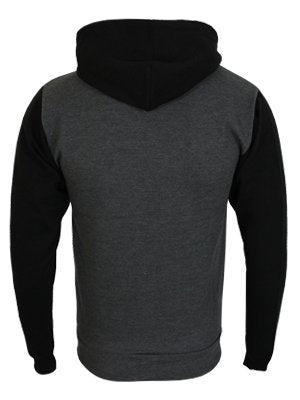 Charcoal and Black Zipped Hoodie