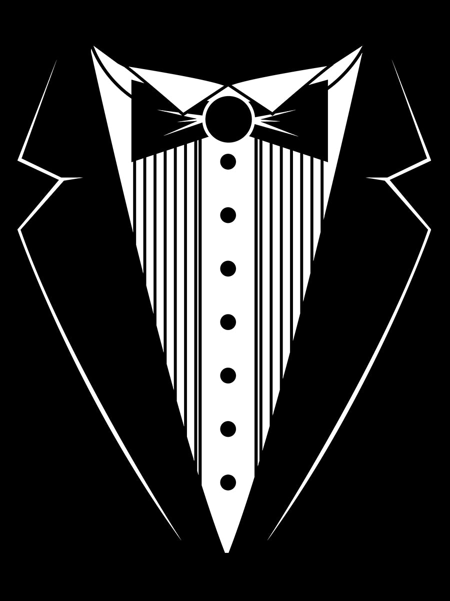 Tuxedo Men's Black T-Shirt