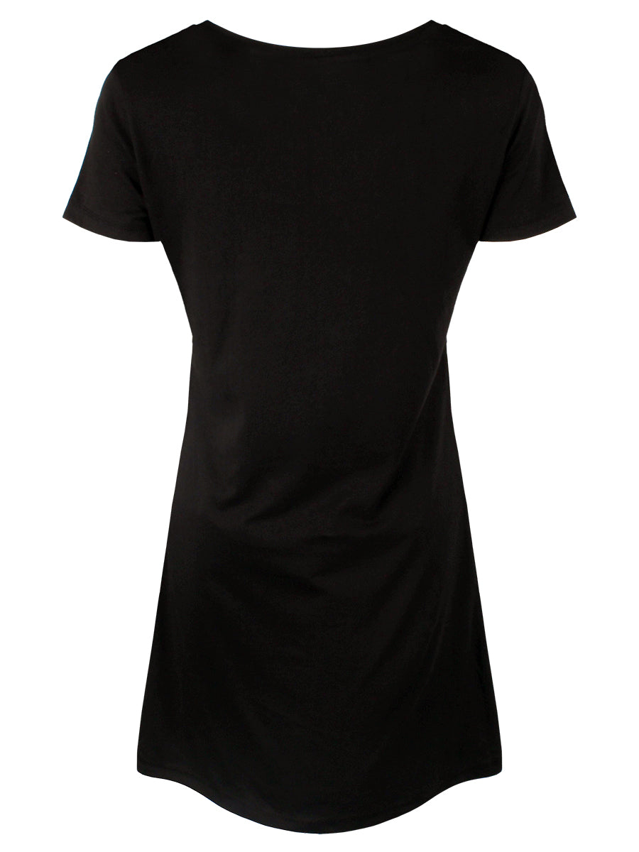 Ladies Black T-Shirt Dress