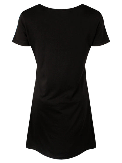Ladies Black T-Shirt Dress