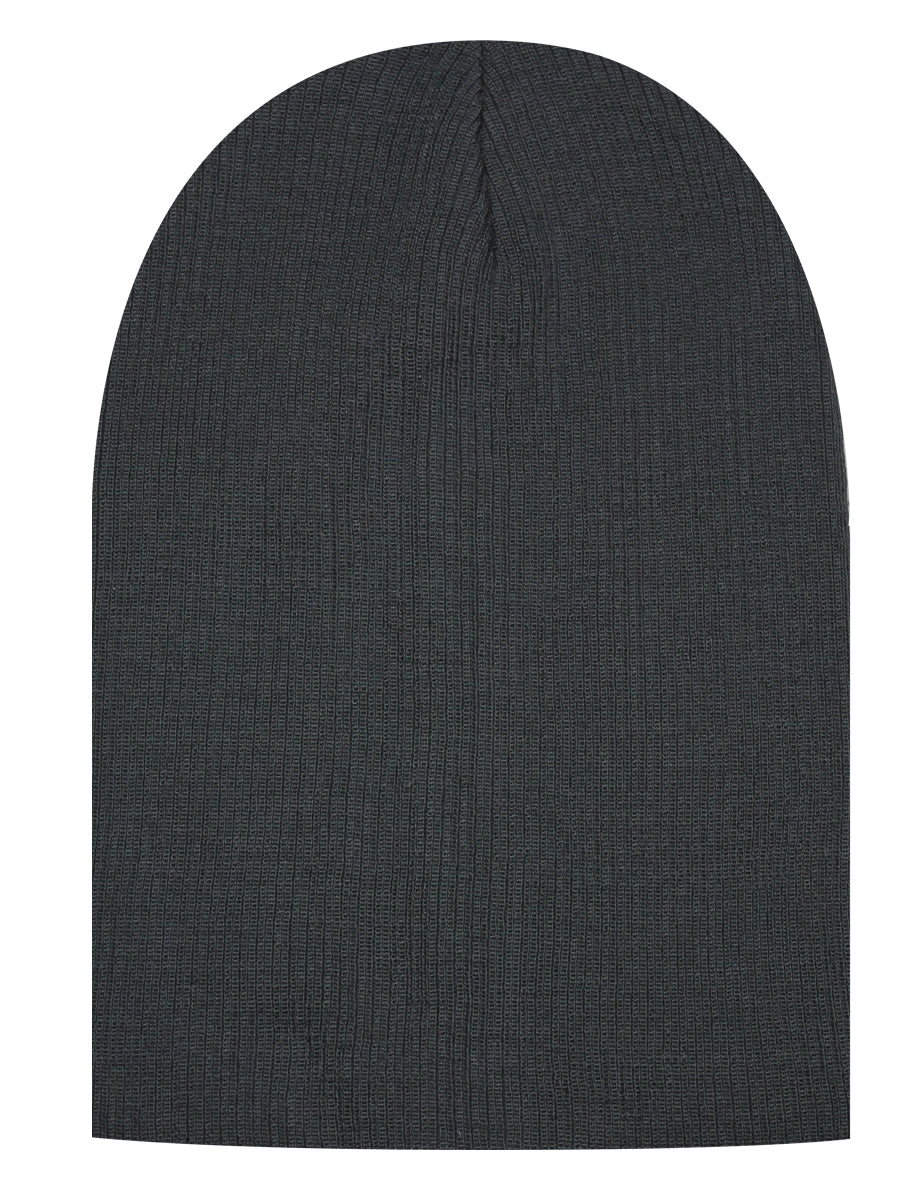 Smoke Grey Slouch Beanie