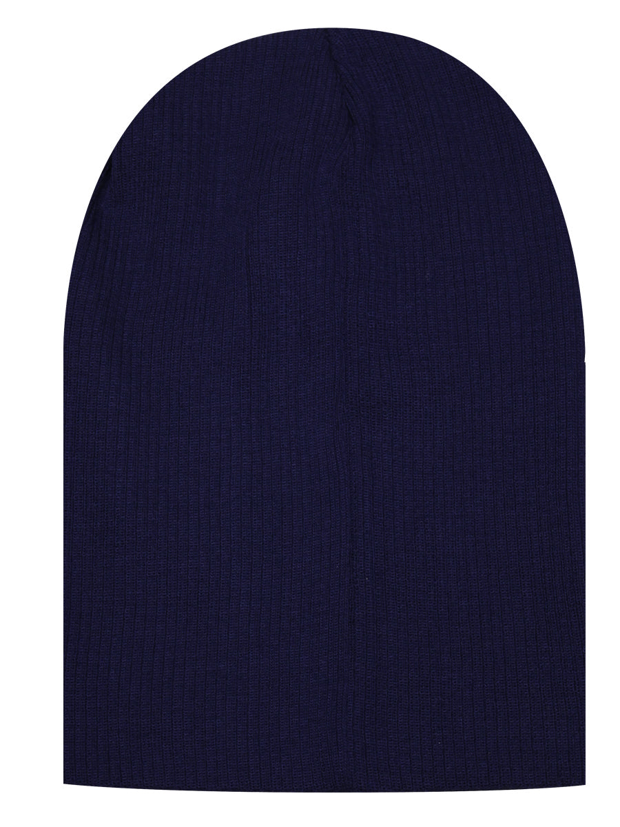 Navy Blue Slouch Beanie