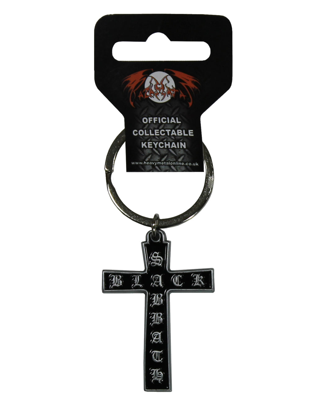 Black Sabbath Cross Metal Keyring