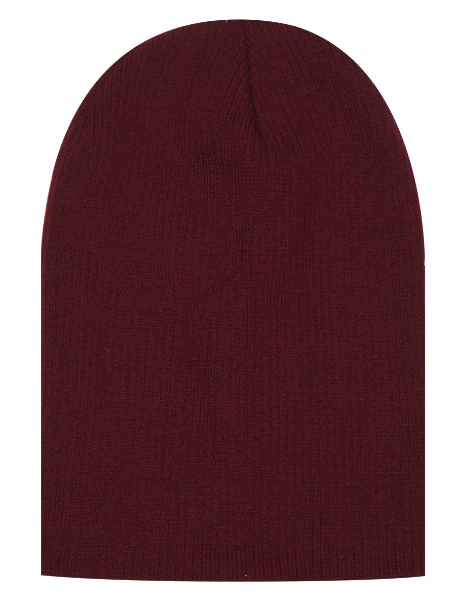 Burgundy Slouch Beanie