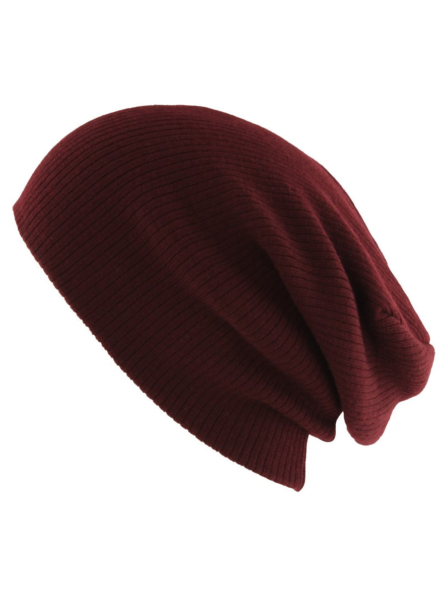 Burgundy Slouch Beanie