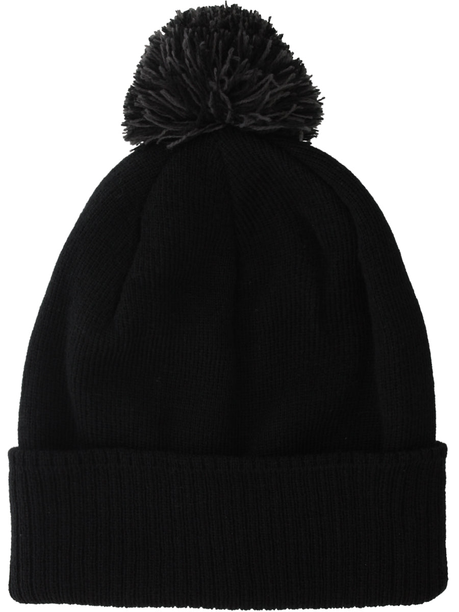 Snowstar Black and Heather Grey Beanie