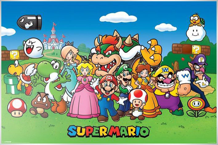 Super Mario Collage Poster