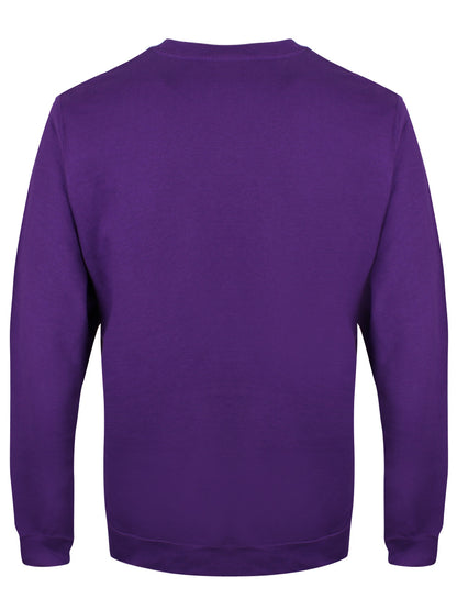 Psycho Penguin People Think I'm Crazy Purple Sweater