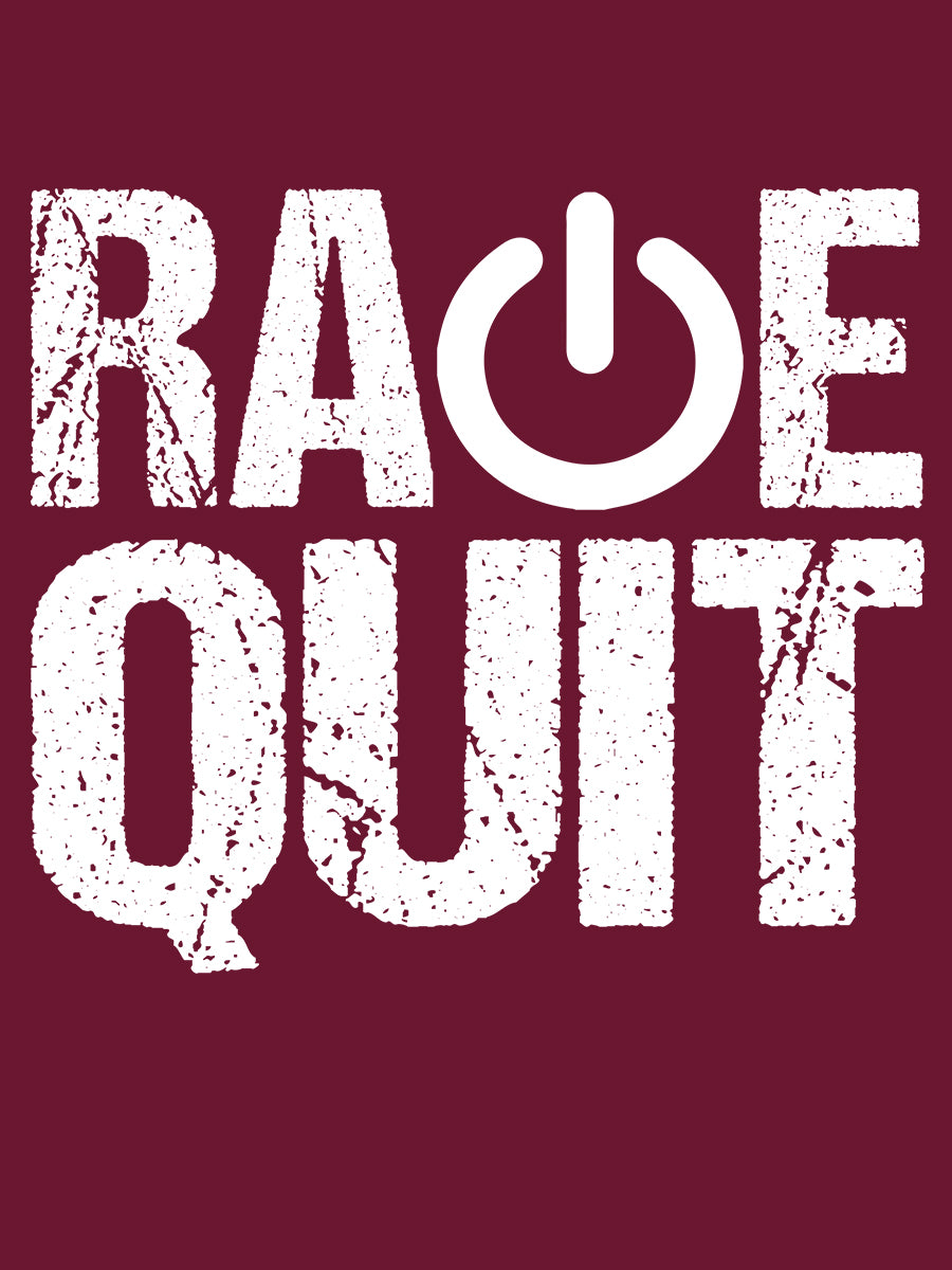 Rage Quit Men's Burgundy T-Shirt