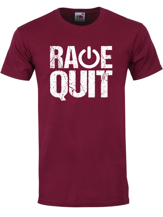 Rage Quit Men's Burgundy T-Shirt