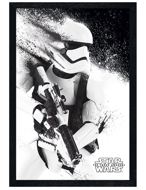 Star Wars Episode VII Stormtrooper Paint Poster