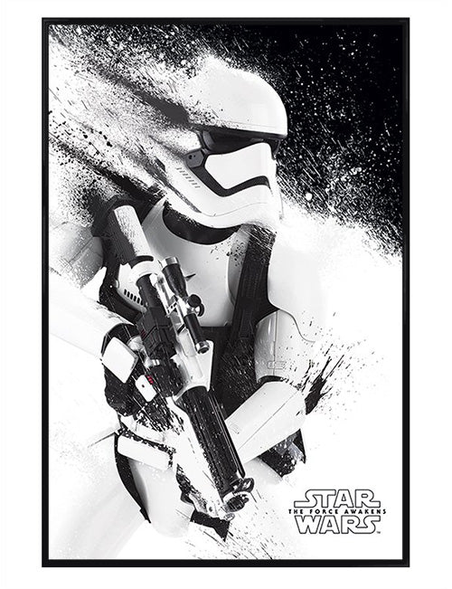 Star Wars Episode VII Stormtrooper Paint Poster